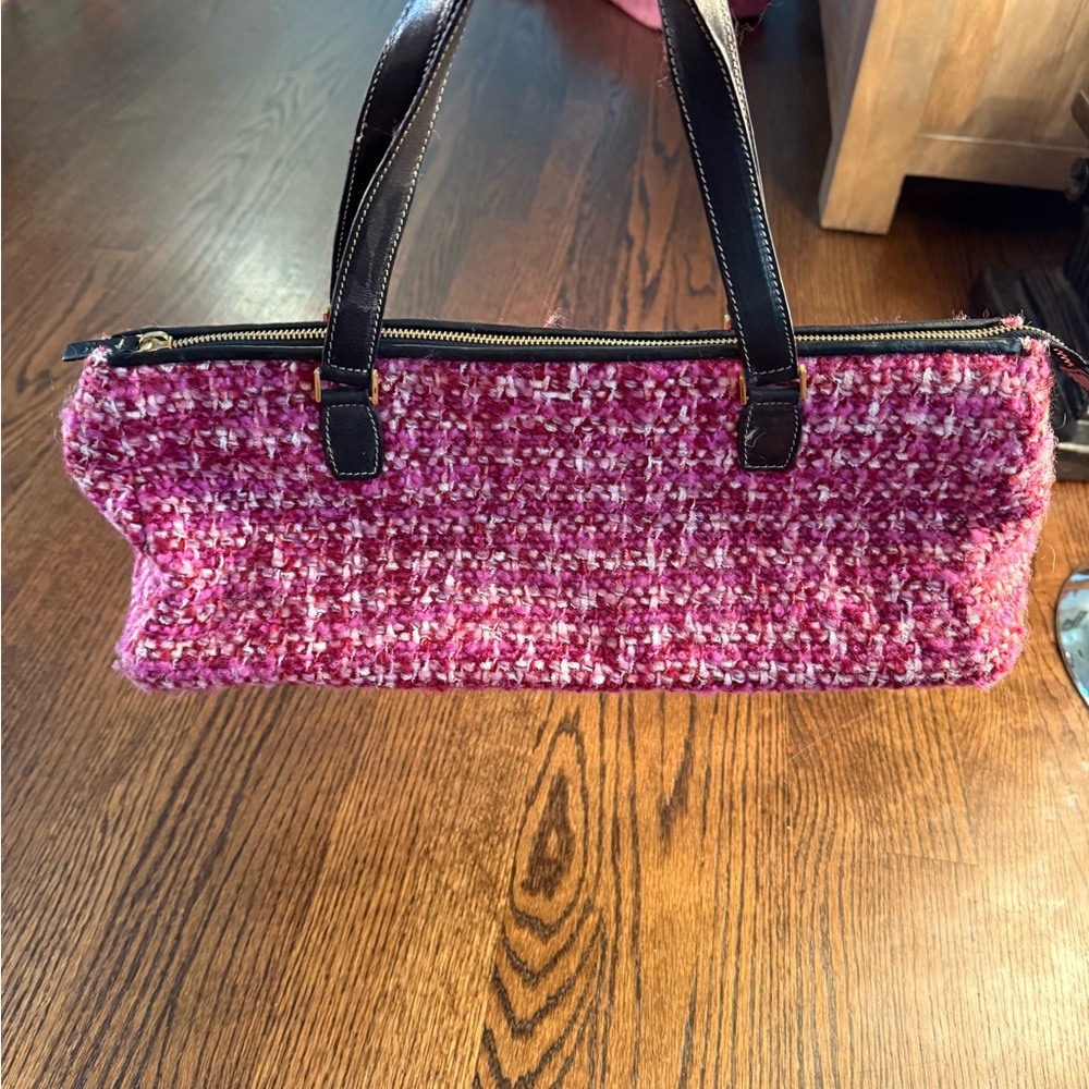 Kate Spade Pink Tweed Shoulder Bag